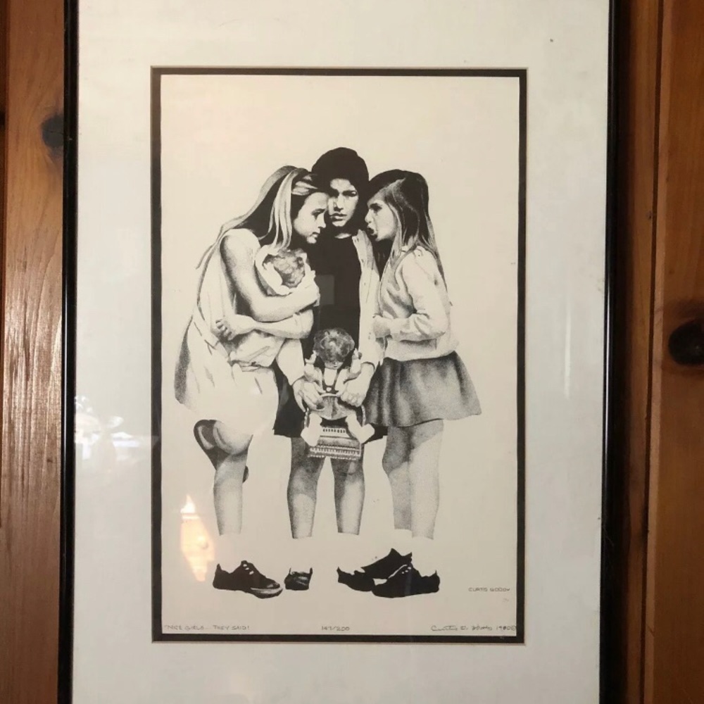 Curtis G. Woody “Dot Man” Matted Framed Print